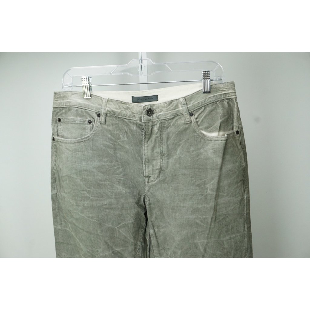 John Varvatos Gray Corduroy Mens Cotton Pants Sz 32 Brand New